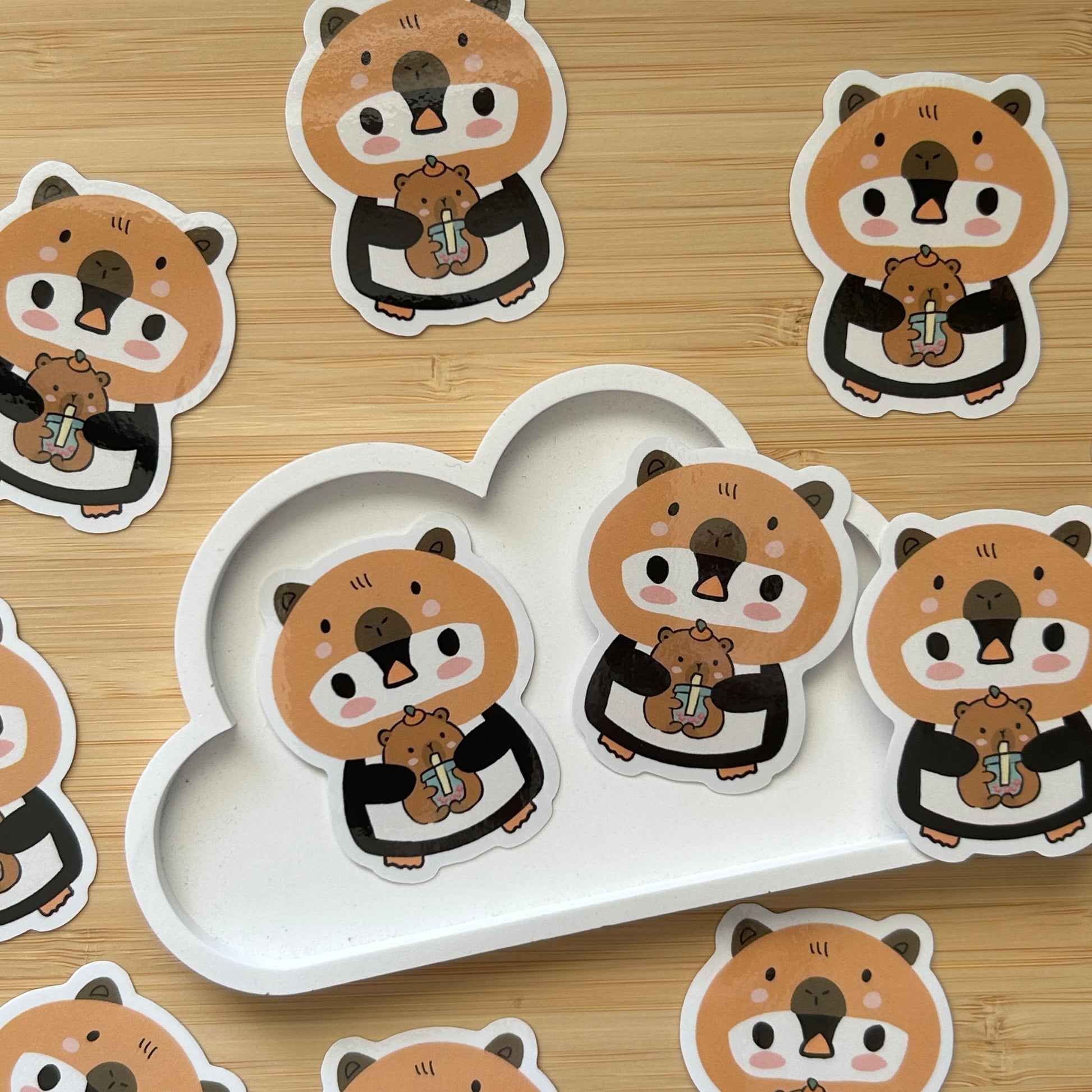 Vinyl 5cm Sticker Ping in Tieranzug teil 2