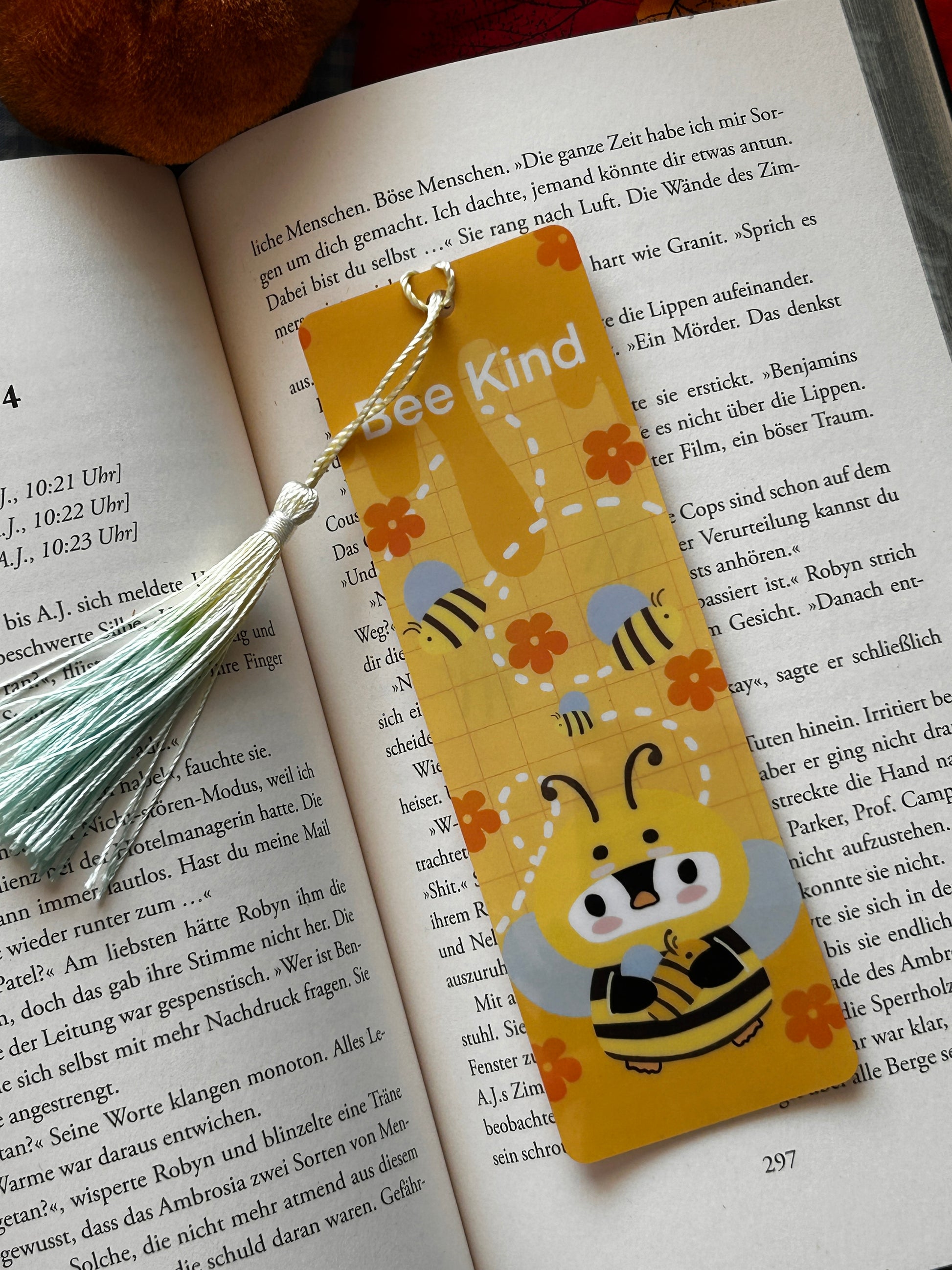 PET-Lesezeichen – Biene „Bee Kind“