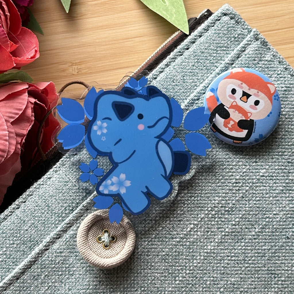 Buchclip Acryl Dino Blaue Sakura
