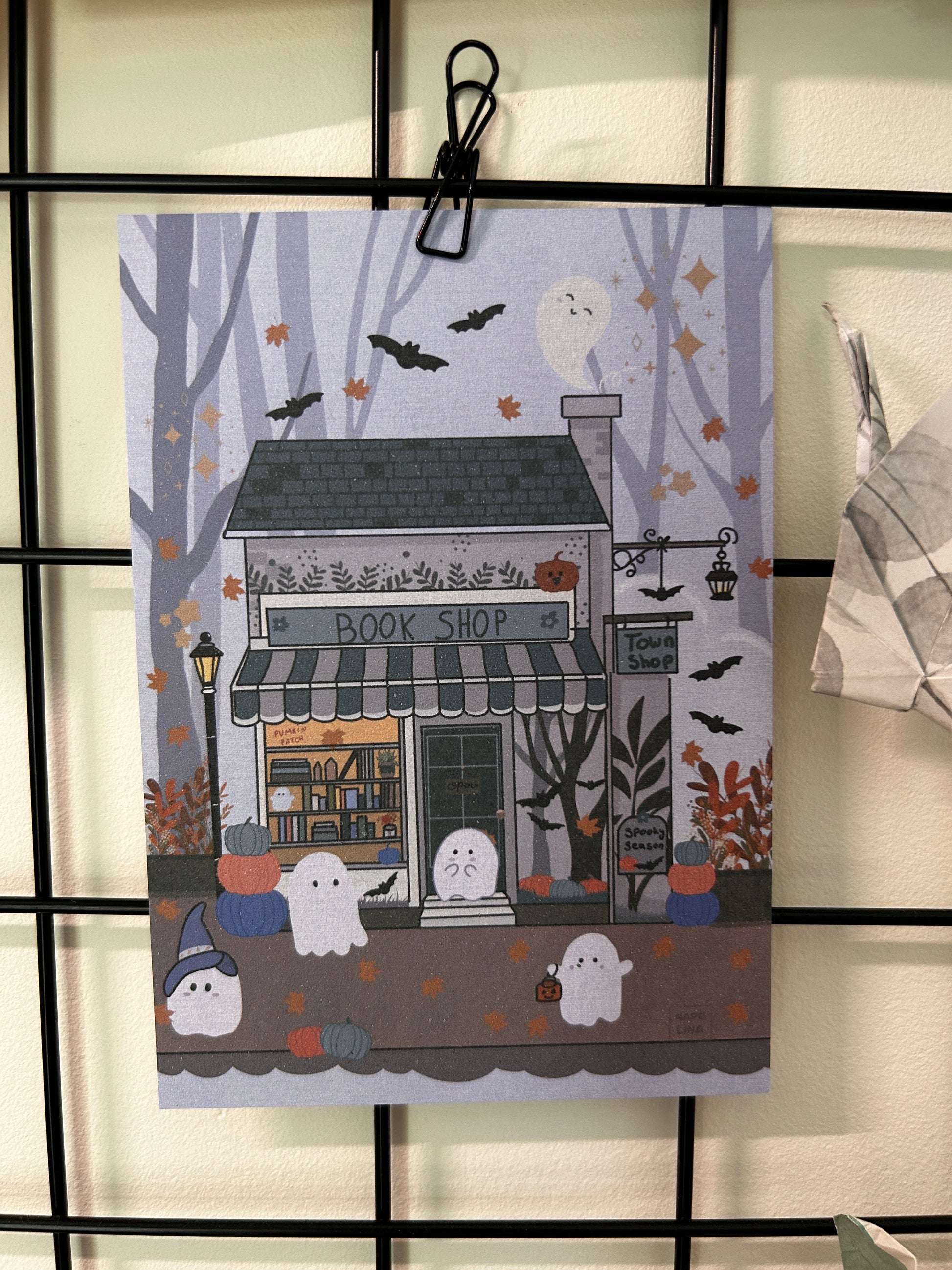 Bookshop print A6 Autumn theme